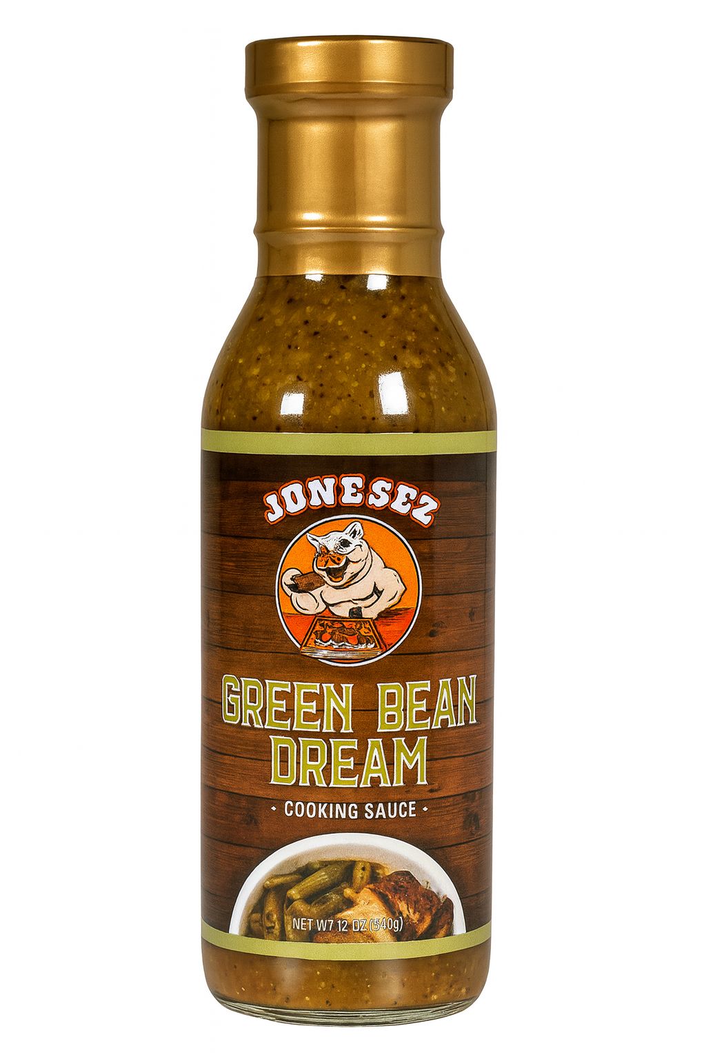Jonezez Green Bean Dream Cooking Sauce – Southern-Style Seasoning for Vegetables & Smoked Meats (12 oz)